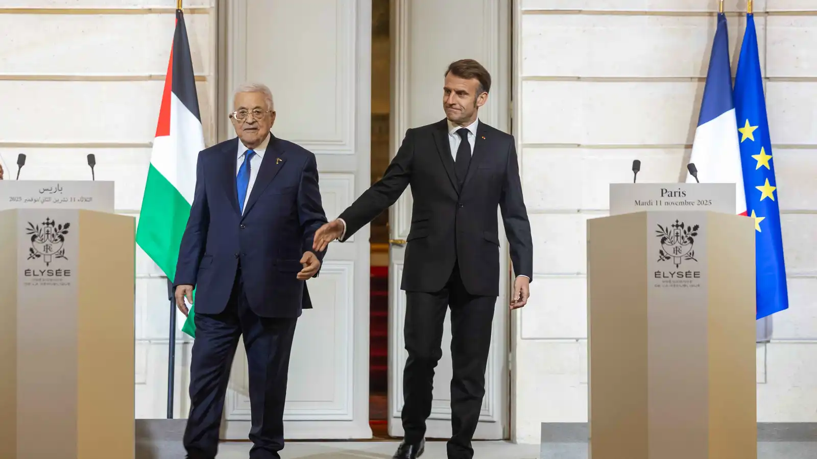 ما مهام اللجنة التي أعلن عنها ماكرون وعباس بشأن الدولة الفلسطينية؟