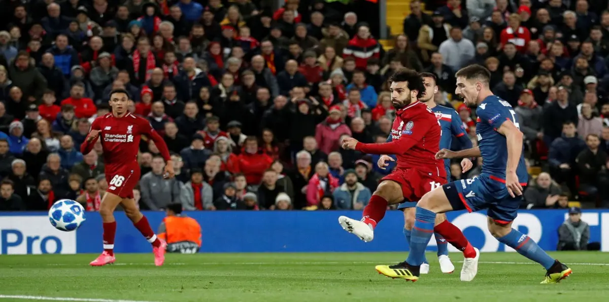أهداف محمد صلاح خلال مباراة ليفربول ورد ستار (فيديو)