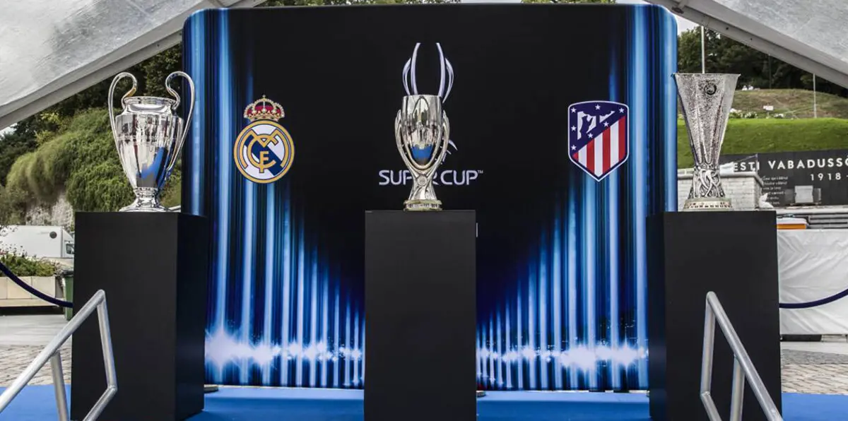 القنوات الناقلة لمباراة ريال مدريد وأتلتيكو مدريد في السوبر الأوروبي والمعلقون