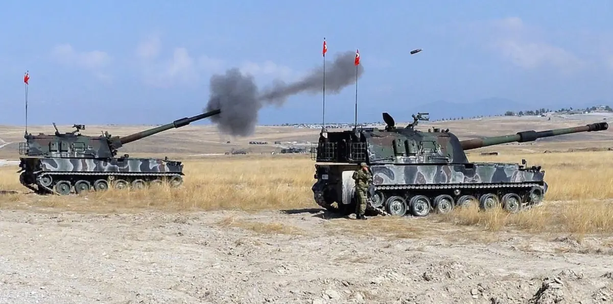 الجيش التركي يعلن قصف أهداف لمقاتلين أكراد في شمال سوريا