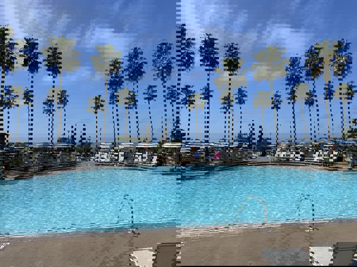 أب يعنف ابنه بطريقة مروعة في مسبح عام (فيديو)