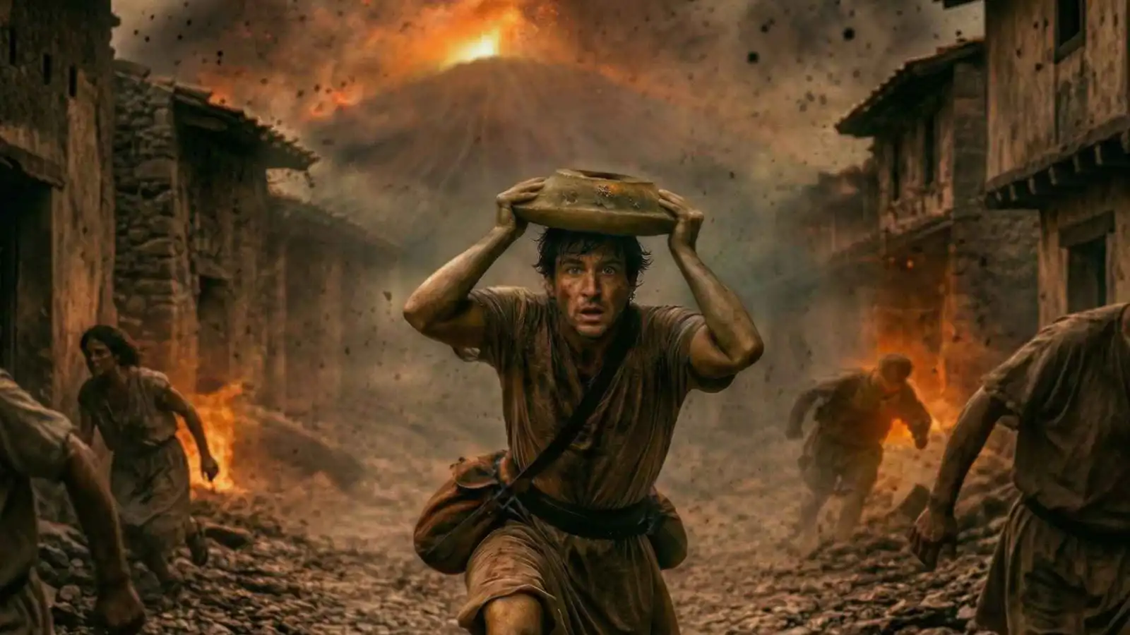 هارب من بركان "بومبي".. هيكل عظمي يكشف لحظات الرعب الأخيرة (صور)