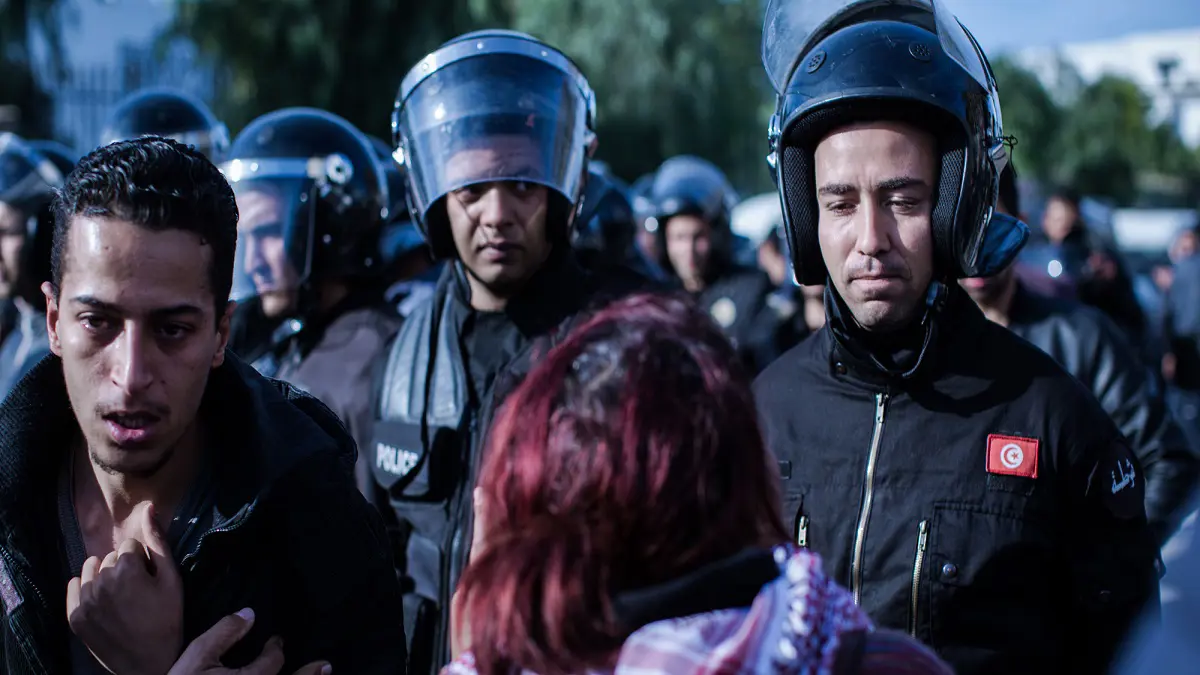 مواجهات بين الطلبة والأمن التونسي بسبب قرار وزاري (صور)‎