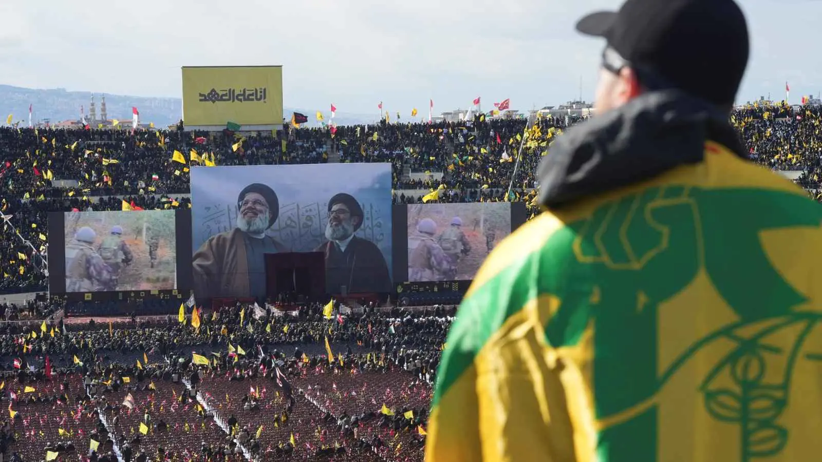 بعد تشييع جثمانه.. إسرائيل تنشر مشاهد جديدة لعملية اغتيال نصر الله