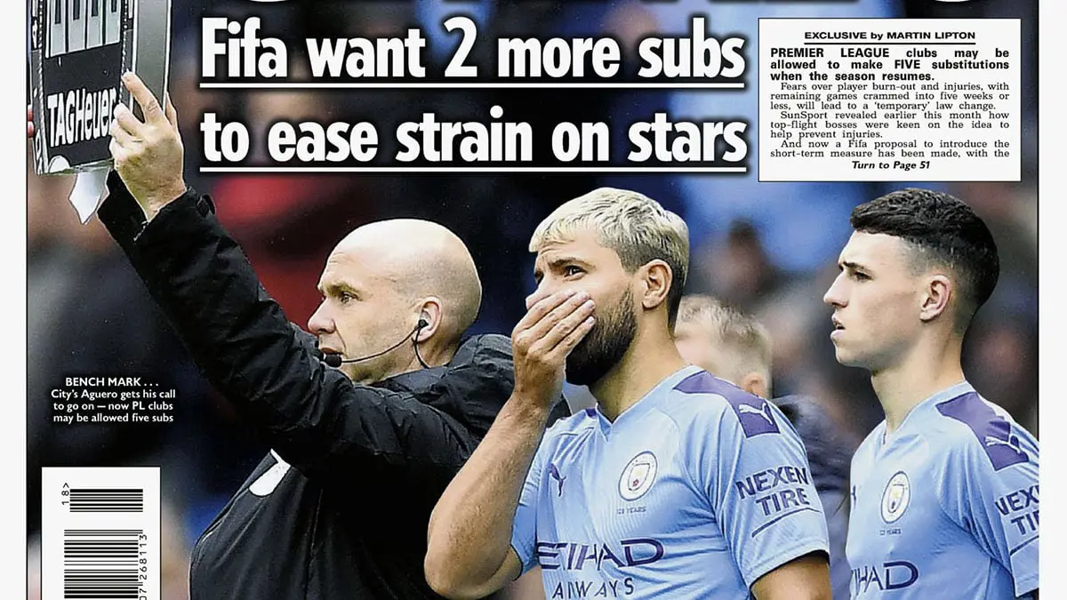 عناوين الصحف الرياضية العالمية: "الأولوية أن لا يلعب الفيروس".. و5 تغييرات في الدوري الإنجليزي.. و"هيغواين سري" (صور)