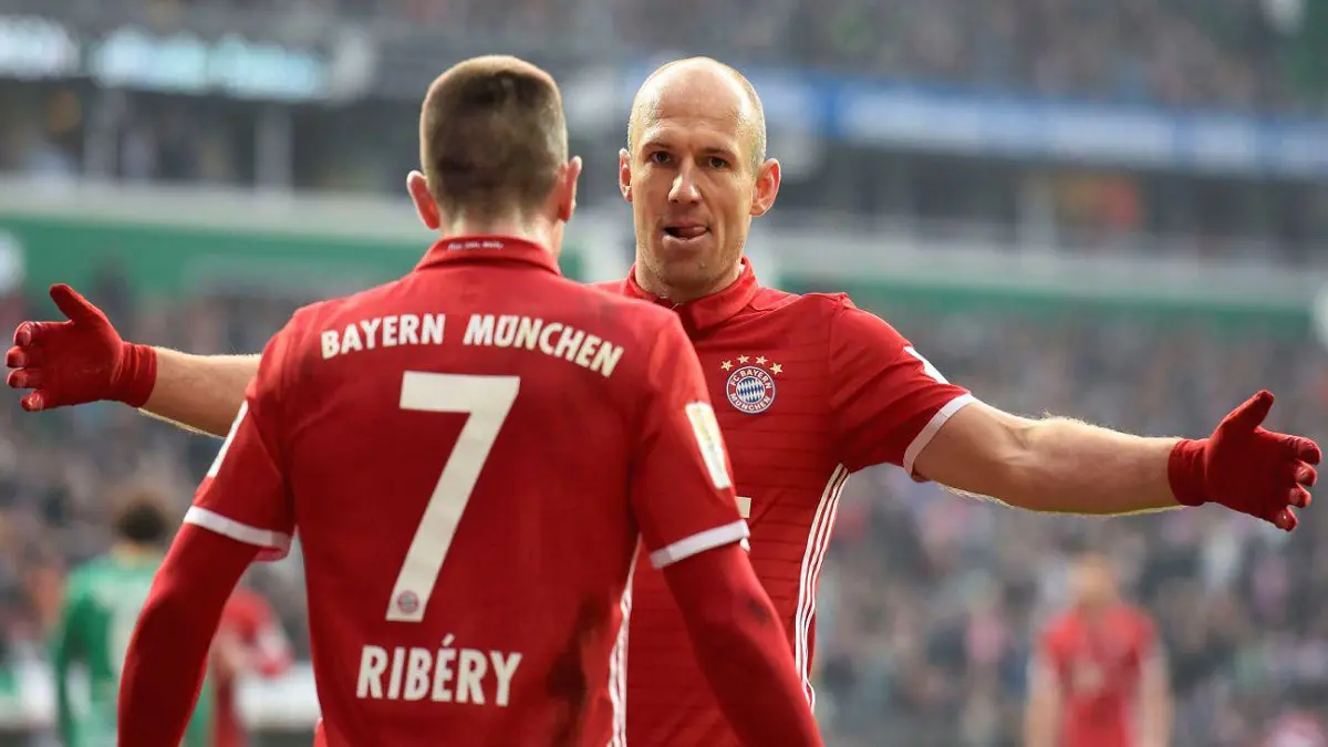 آريين روبن وفرانك ريبيري يرحلان عن بايرن ميونخ نهاية الموسم الحالي