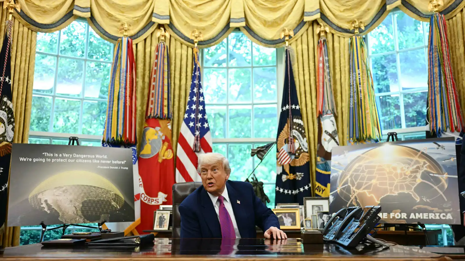 رقم مهول.. كم تبلغ تكلفة القبة الذهبية الأمريكية؟