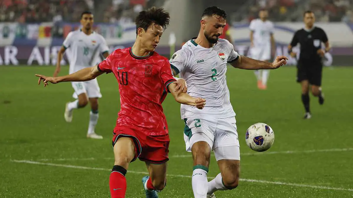 ملخص وأهداف ورجل مباراة العراق وكوريا الجنوبية في تصفيات كأس العالم 2026