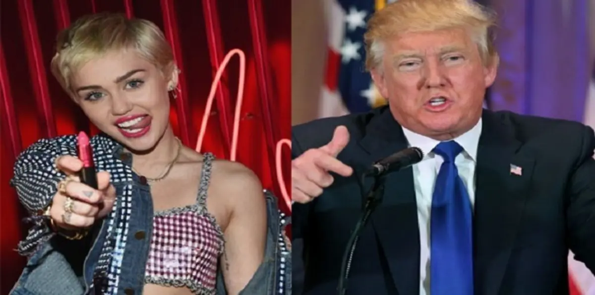 مايلي سايرس تشن هجومًا على دونالد ترامب