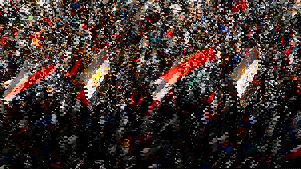 العراق.. مناصرو "حراك تشرين" يتظاهرون وسط بغداد