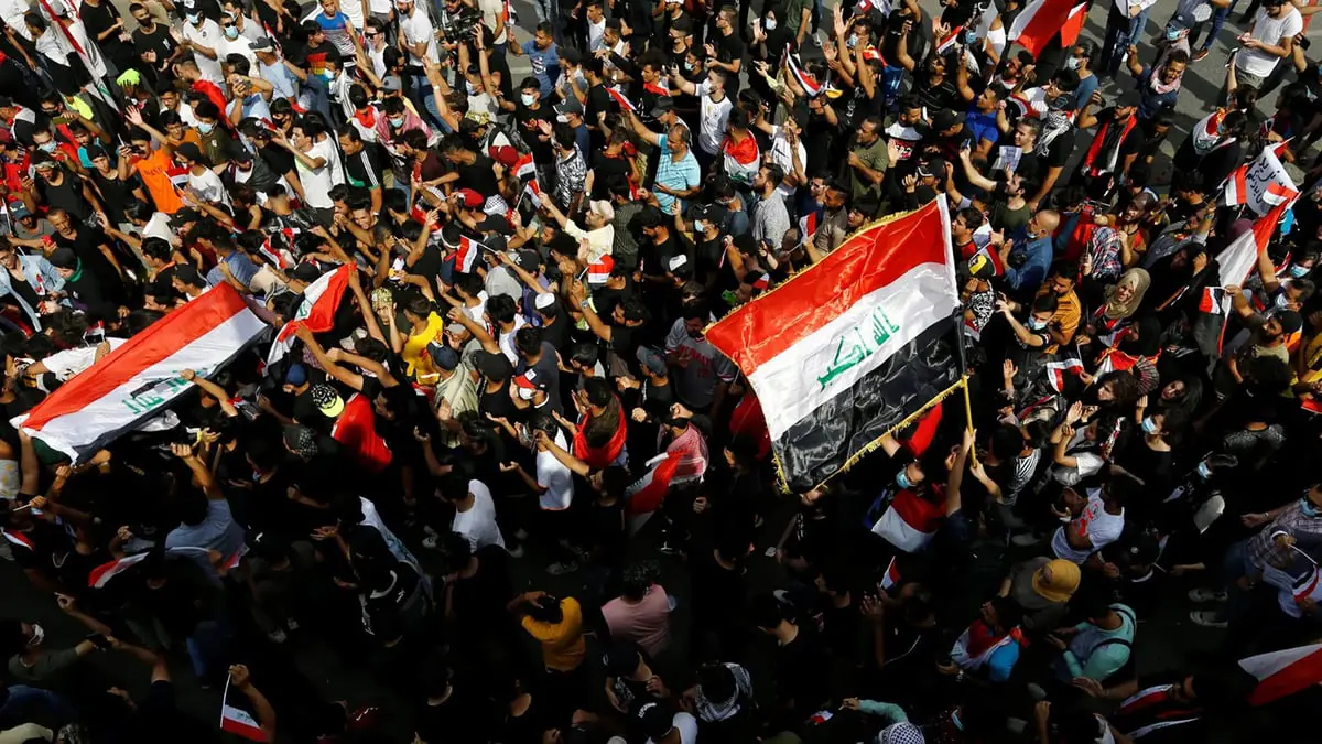 العراق.. مناصرو "حراك تشرين" يتظاهرون وسط بغداد
