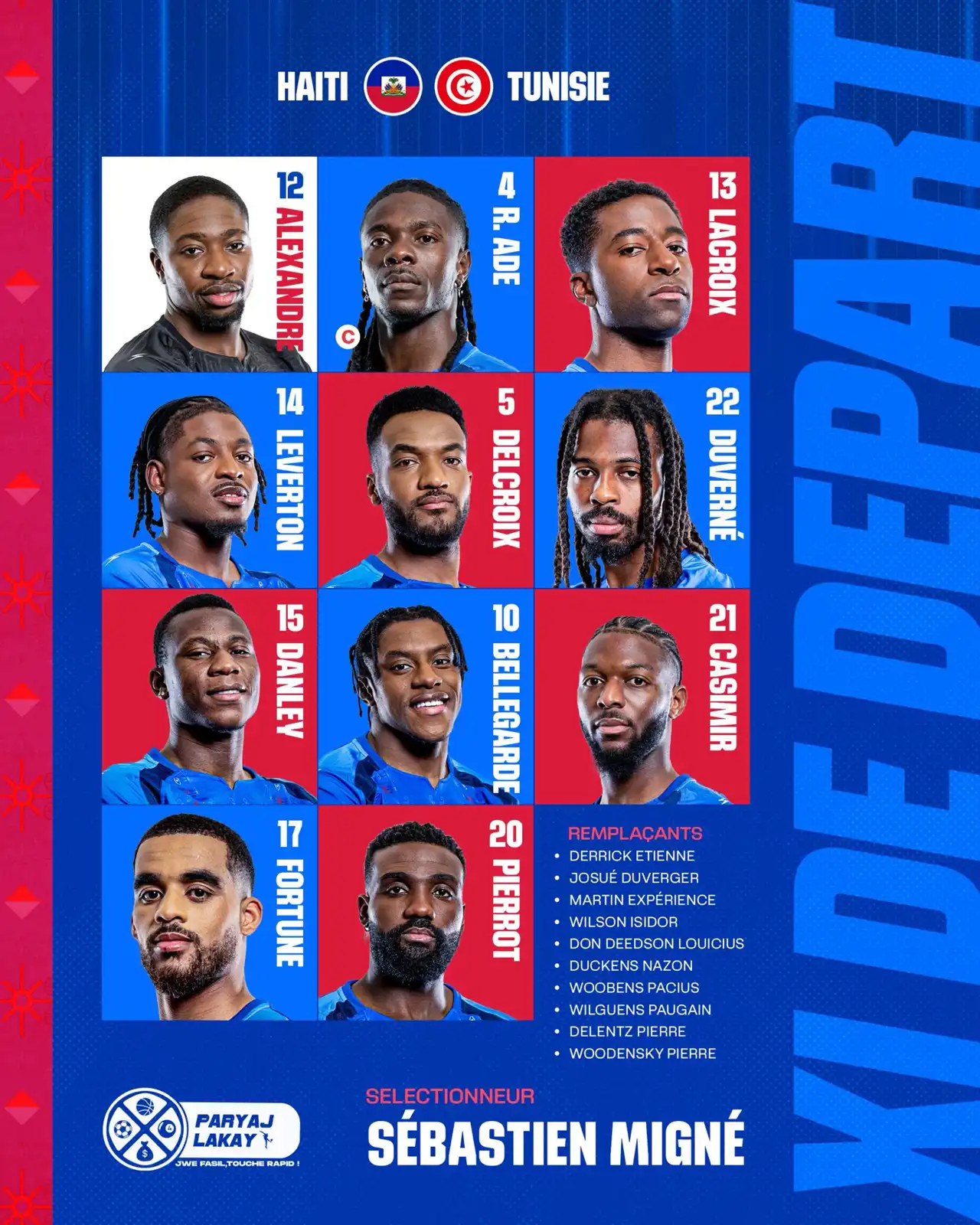 تشكيل منتخب هايتي لمواجهة تونس