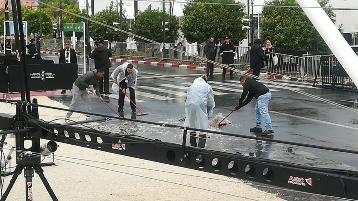 الأمطار الغزيرة تربك أنشطة مهرجان مراكش السينمائي