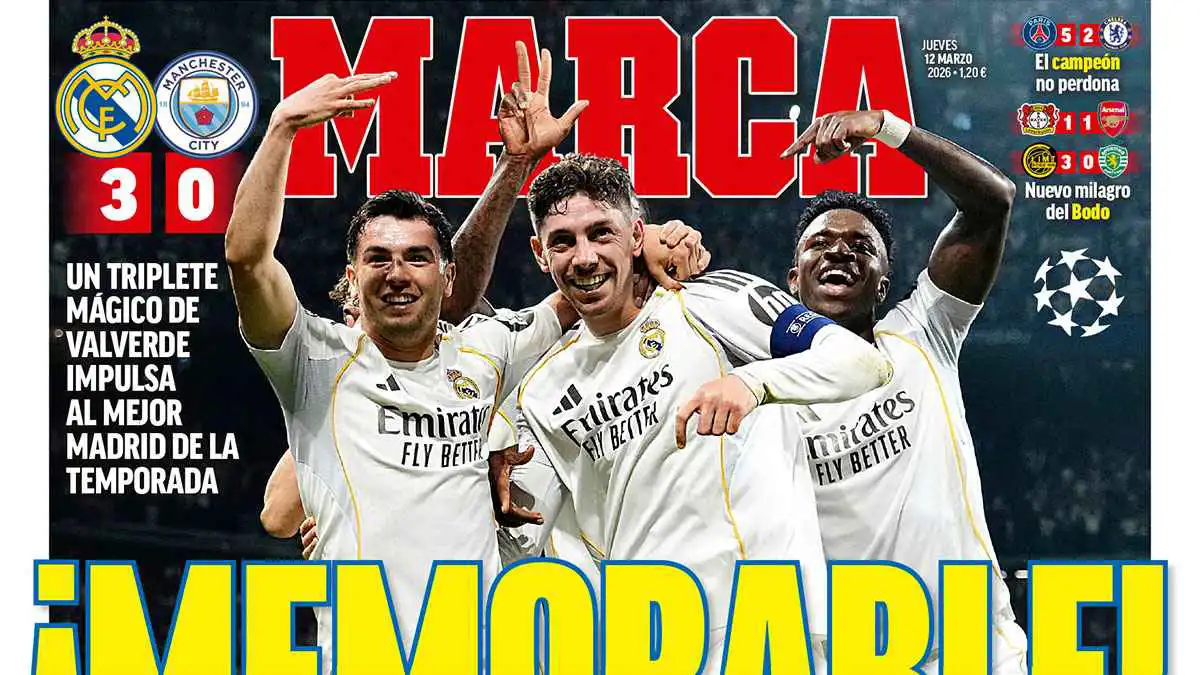 عناوين الصحف الرياضية: هاتريك سحري من فالفيردي.. وعودة غافي (صور)