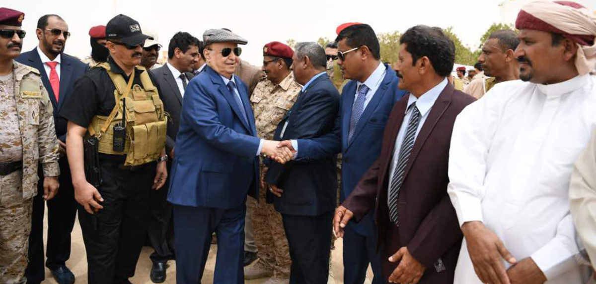 هادي يزور محافظة المهرة لأول مرة منذ توليه رئاسة اليمن