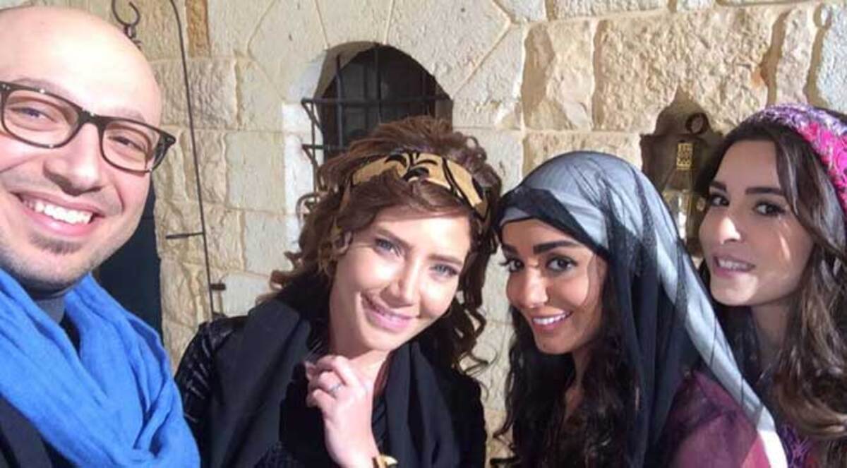 صور.. كواليس المسلسل السوري "بنت الشهبندر"