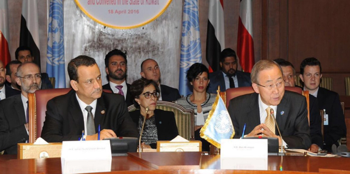 بان كي مون يفشل في إحراز تقدم في مشاورات الكويت