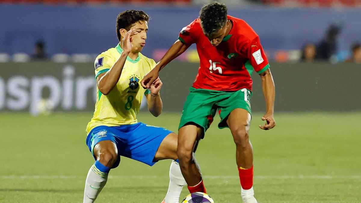ملخص وأهداف ونتيجة مباراة المغرب ضد البرازيل في كأس العالم للشباب