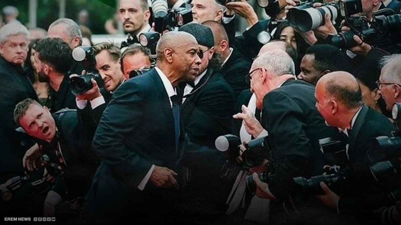 اشتباك على السجادة الحمراء.. دينزل واشنطن يوبخ مصورًا أمام الحضور