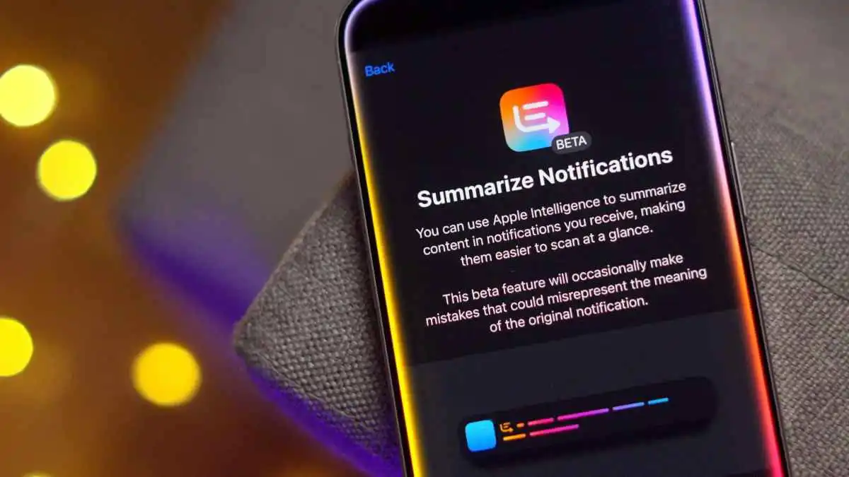 أبل تعيد ميزة تلخيص الإشعارات بالذكاء الاصطناعي