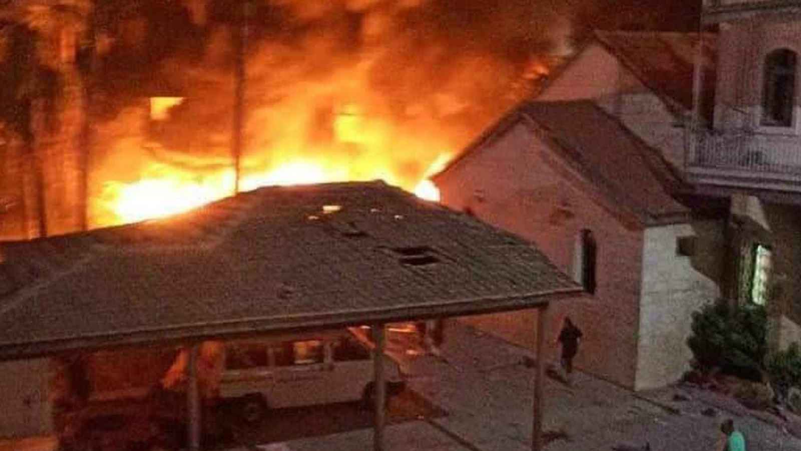 غارة إسرائيلية على مستشفى المعمداني في غزة توقع قتلى وجرحى