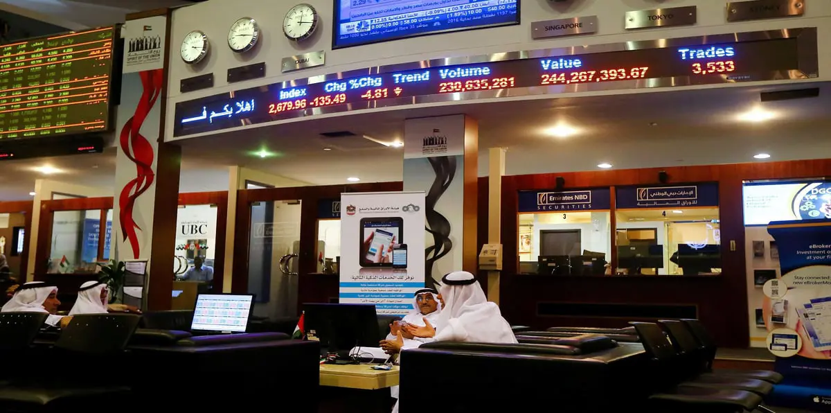 سهم "دريك آند سكل" يهبط ببورصة دبي مجددًا والسعودية تتراجع‎