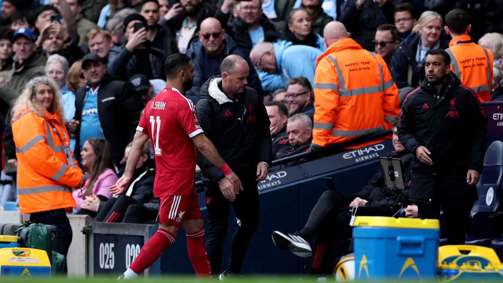 ضياع لقب جديد.. تقييم وإحصائيات كارثية لمحمد صلاح ضد مانشستر سيتي 