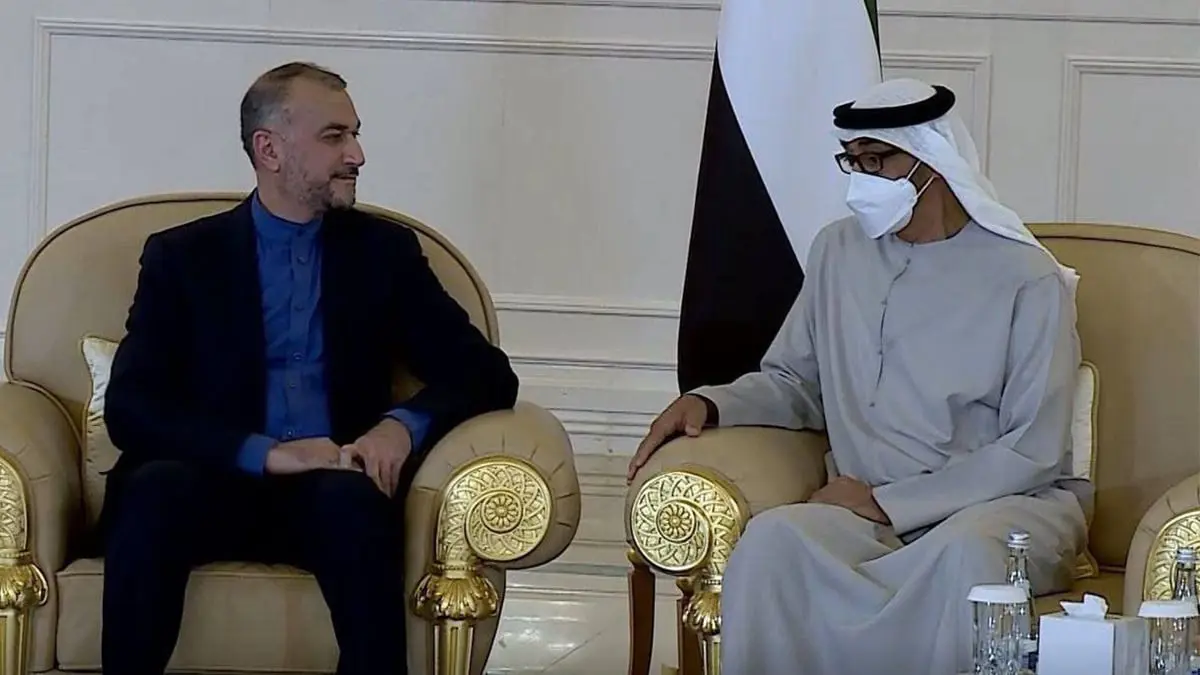 وزير الخارجية الإيراني في الإمارات للتعزية بوفاة الشيخ خليفة بن زايد