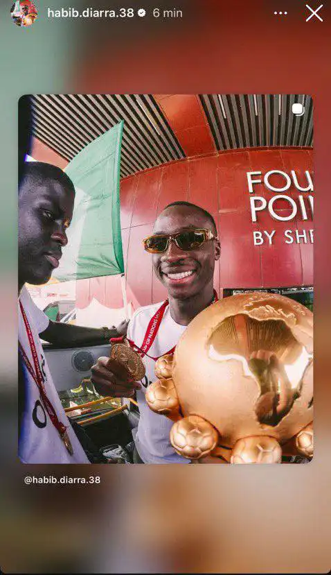 رسالة حبيب ديارا لاعب السنغال