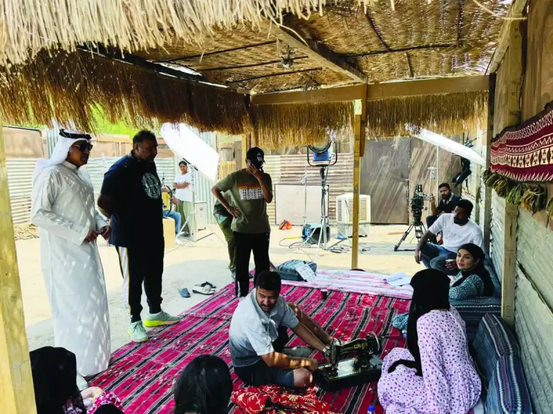 أثناء تصوير المسلسل 