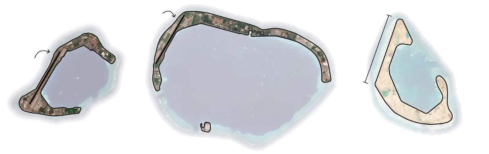 مراحل بناء الجزيرة