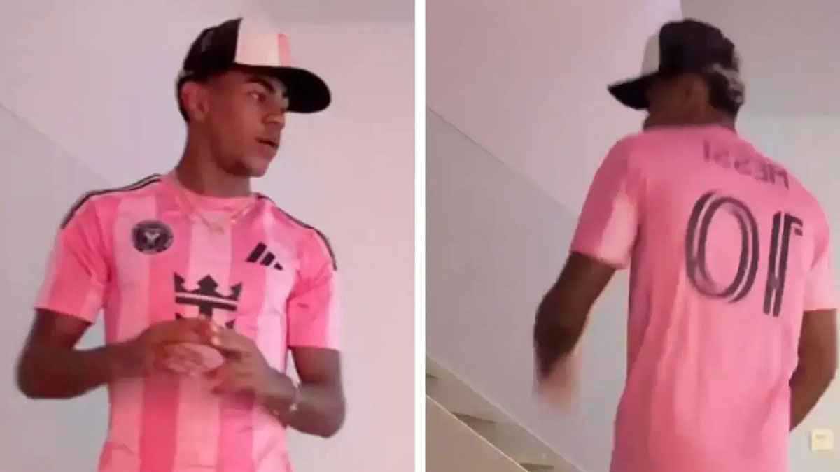 لامين يامال يرقص بقميص ميسي مع إنتر ميامي (فيديو)