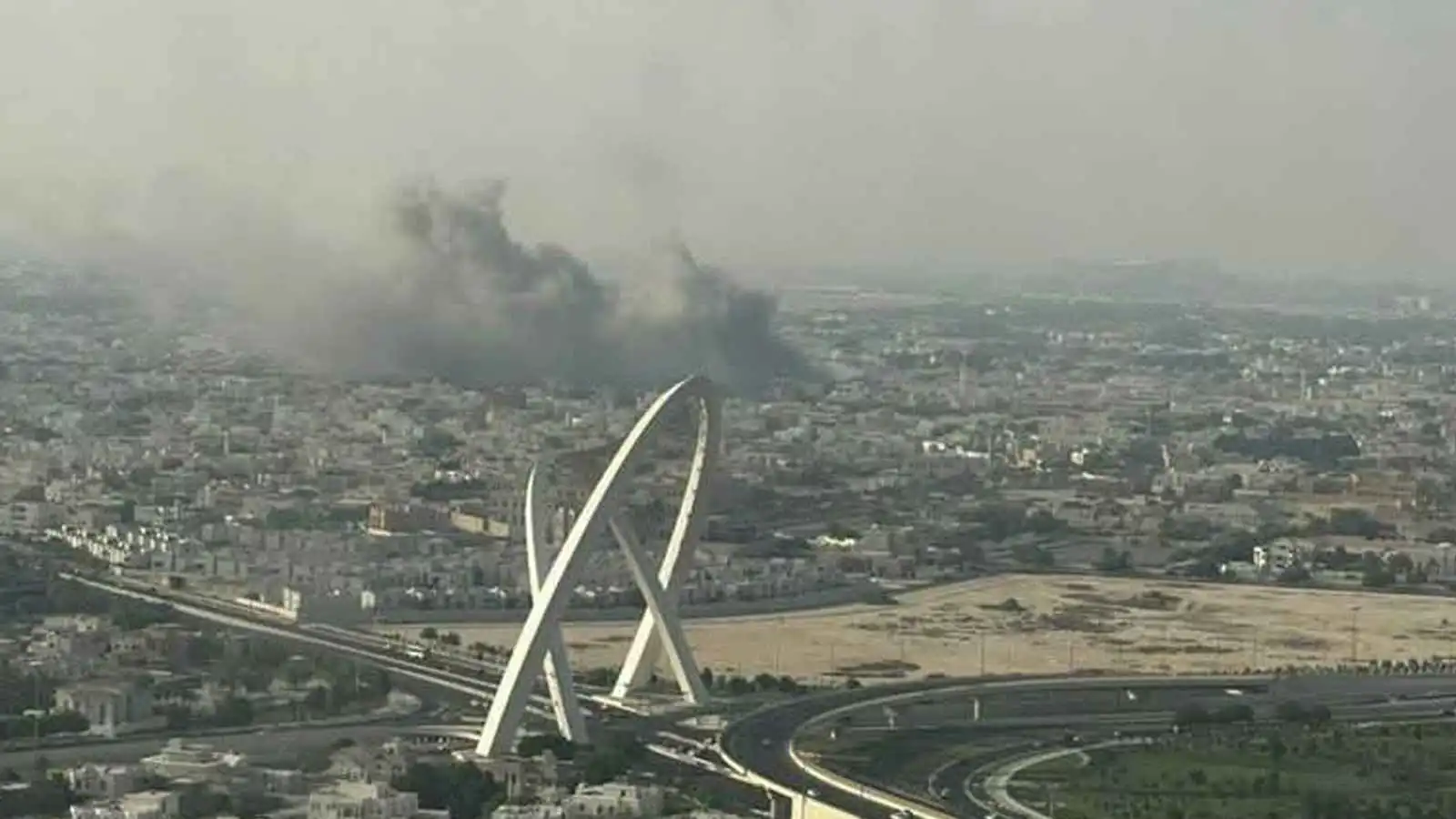 سماء الدوحة بعد الانفجارات