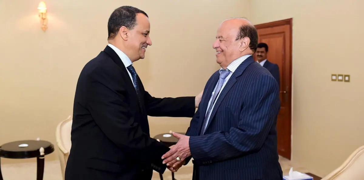 ولد الشيخ يلتقي هادي في الرياض لدفع عملية السلام باليمن