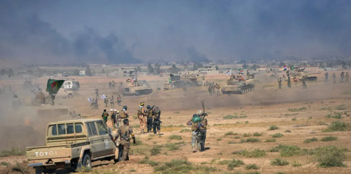 الجيش العراقي يقتحم الحويجة لتحريرها من قبضة داعش