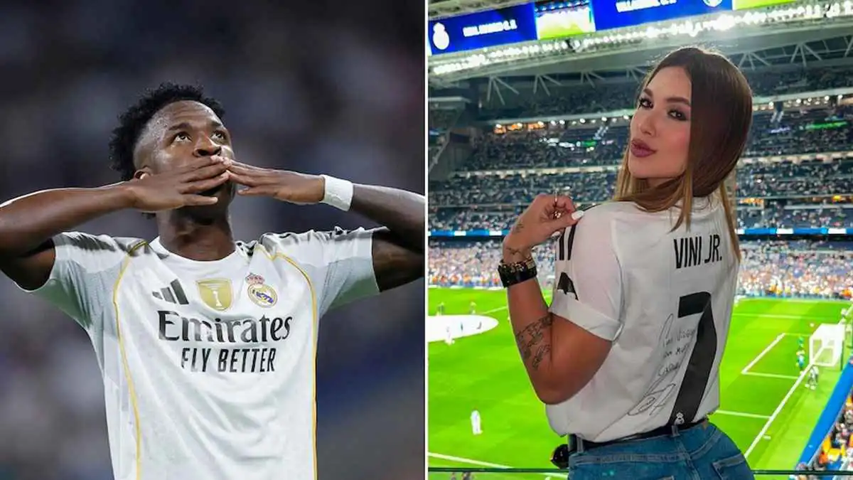 ظهرن جميعا بقميص ريال مدريد.. كم فتاة دعمت فينيسيوس من مدرجات البرنابيو؟ (صور)