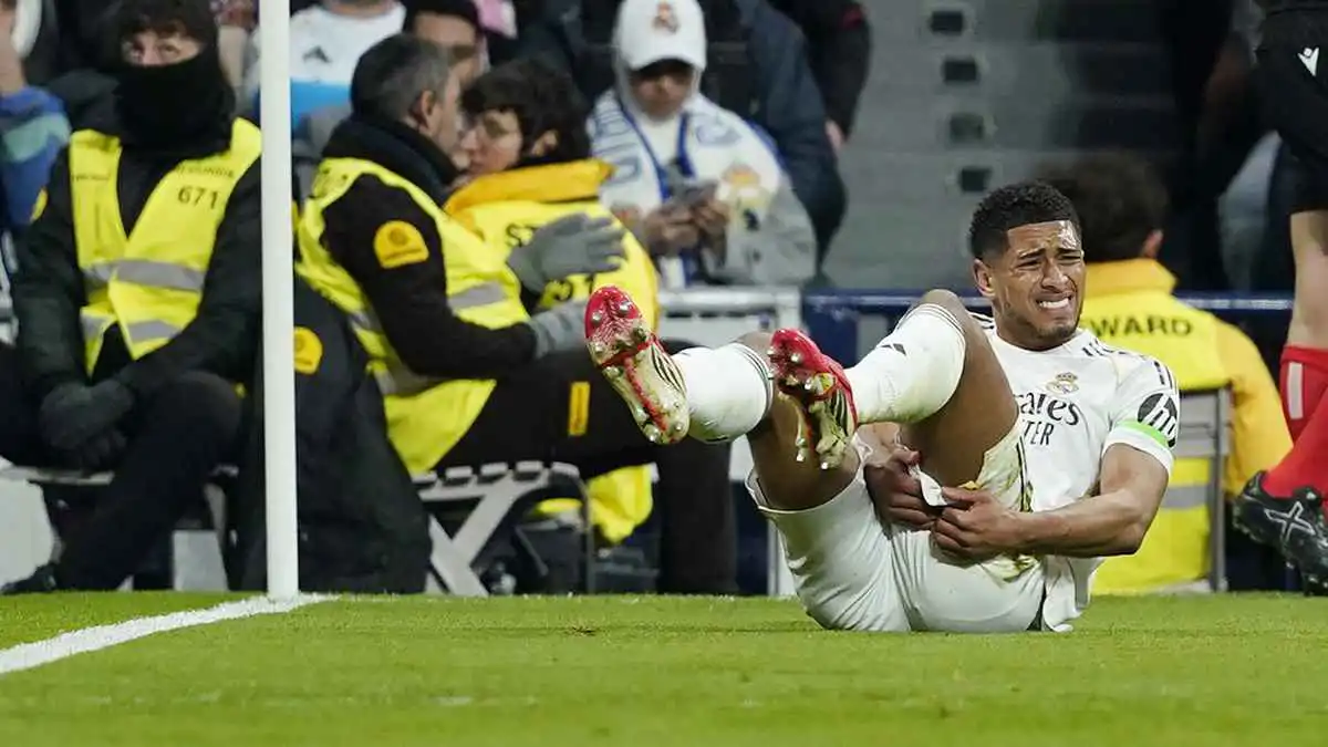 غادر باكياً.. إصابة مؤلمة لجود بيلينغهام ضد رايو فاليكانو (فيديو)