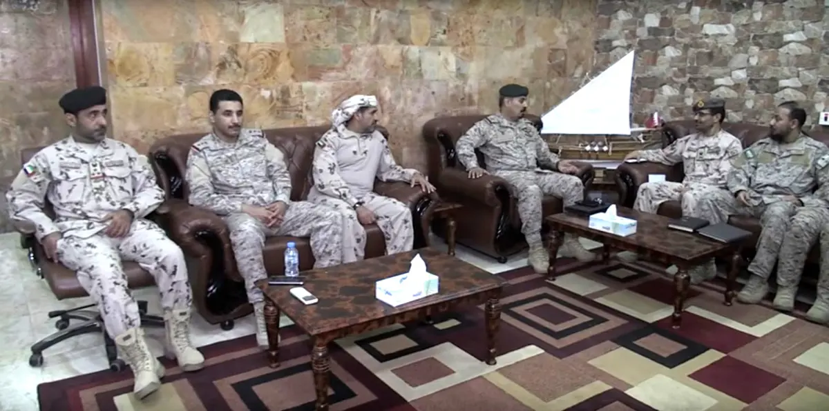 بالفيديو.. شاهد اجتماع وفد التحالف العربي في عدن