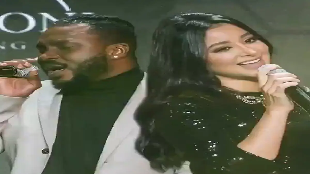 الفنانان السعوديان حمزة هوساوي وأسيل عمران يطربان رونالدو في دبي (فيديو)