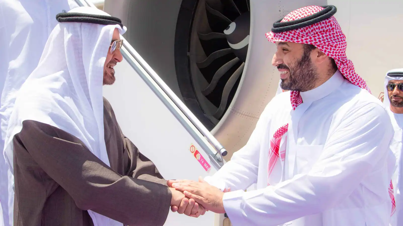 رئيس الإمارات يصل إلى الرياض وولي العهد السعودي في مقدمة مستقبليه