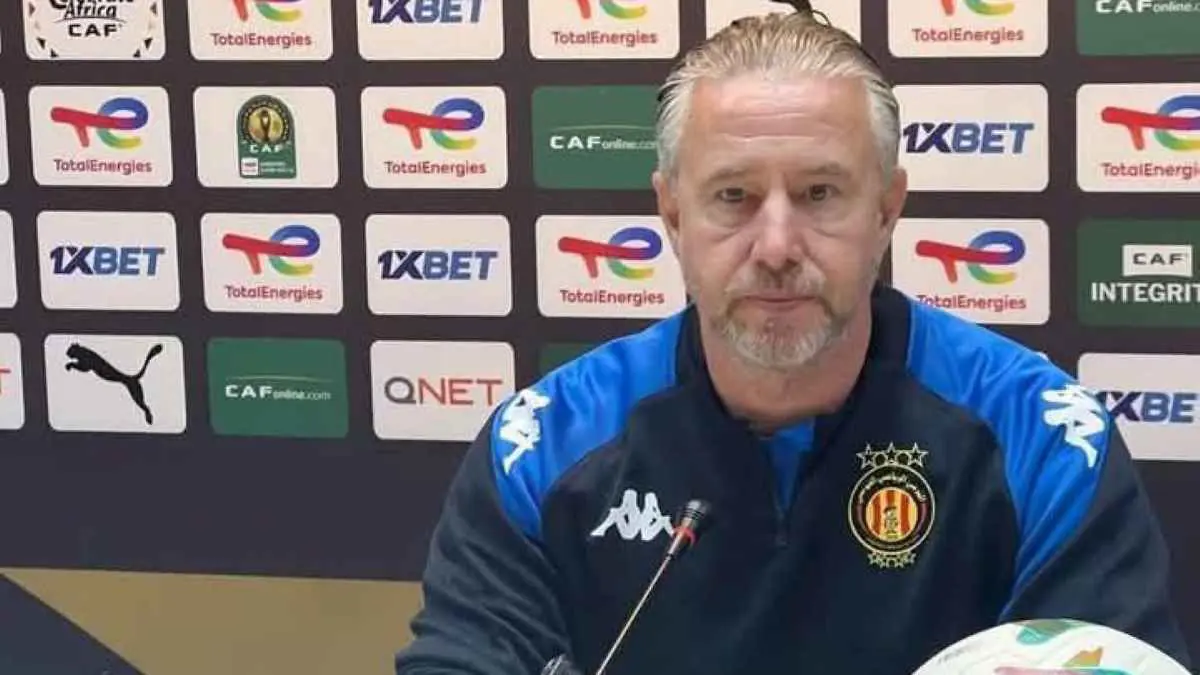 الترجي التونسي يوجه إنذارا أخيرا لمدربه ريغيكامف قبل مواجهة المنستيري