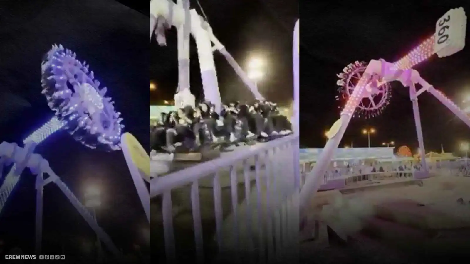 إصابات وحالات خطرة.. سقوط مروع للعبة ملاهٍ في الطائف (فيديو)