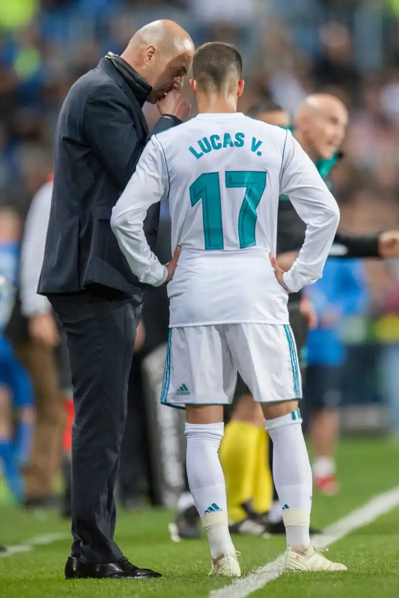 زين الدين زيدان مع لوكاس فاسكيز