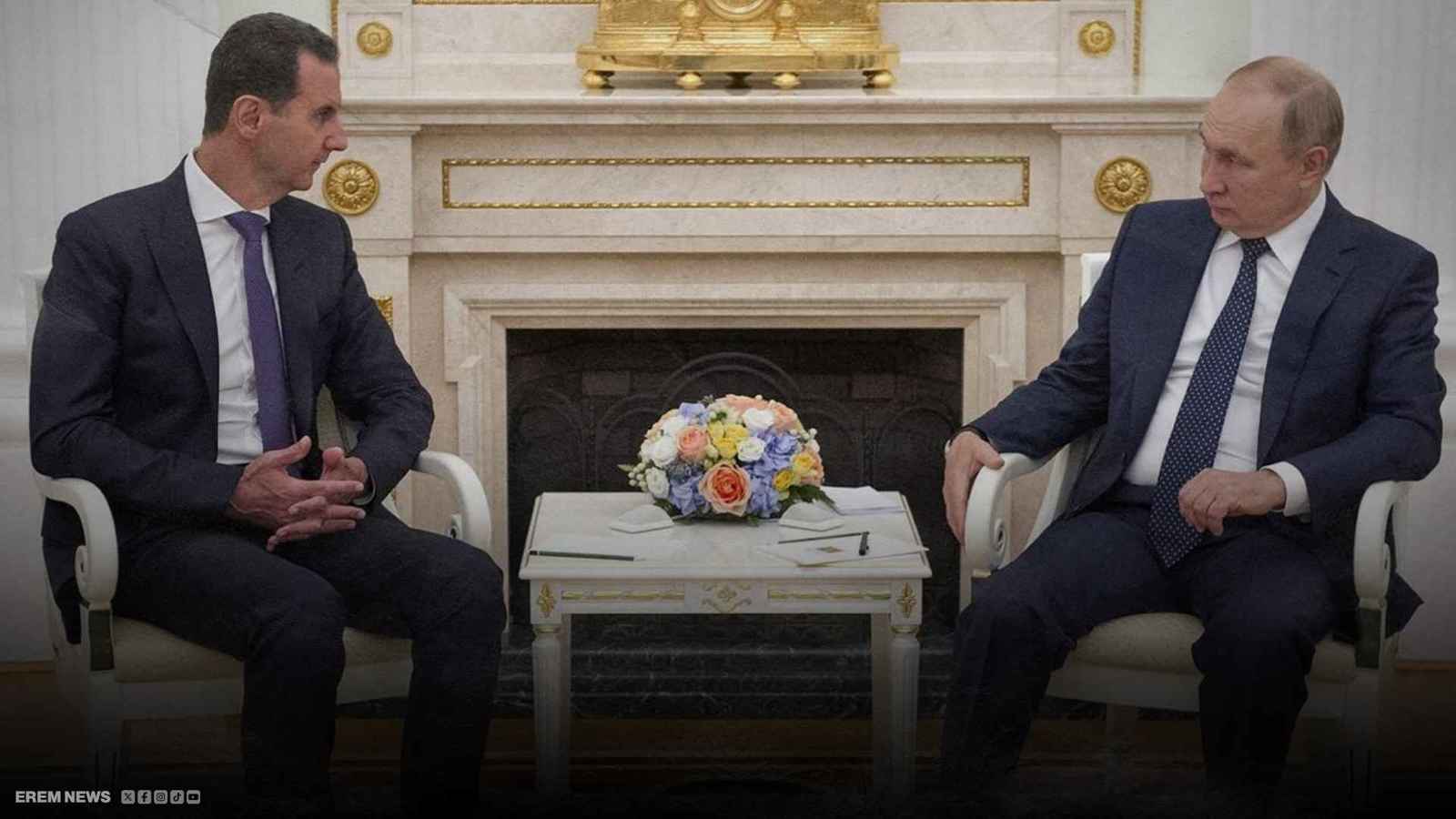 من لقاء سابق بين بوتين وبشار الأسد