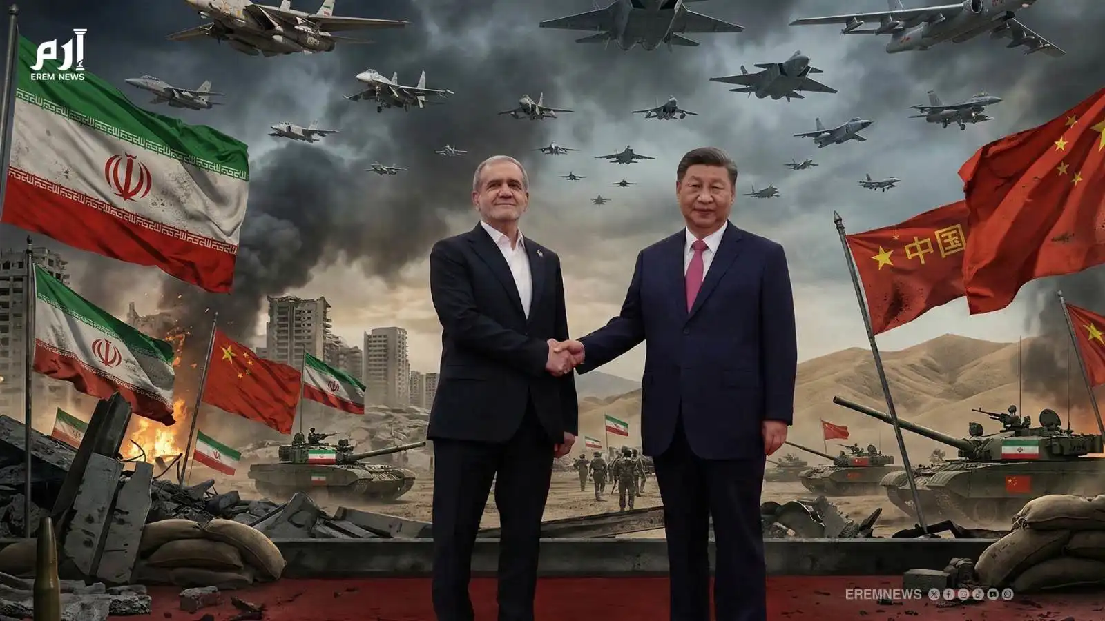 الرئيس الإيراني ونظيره الصيني