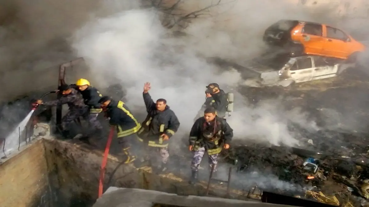 مصرع 4 أطفال وجدتهم بسبب حريق في مصر (صور)