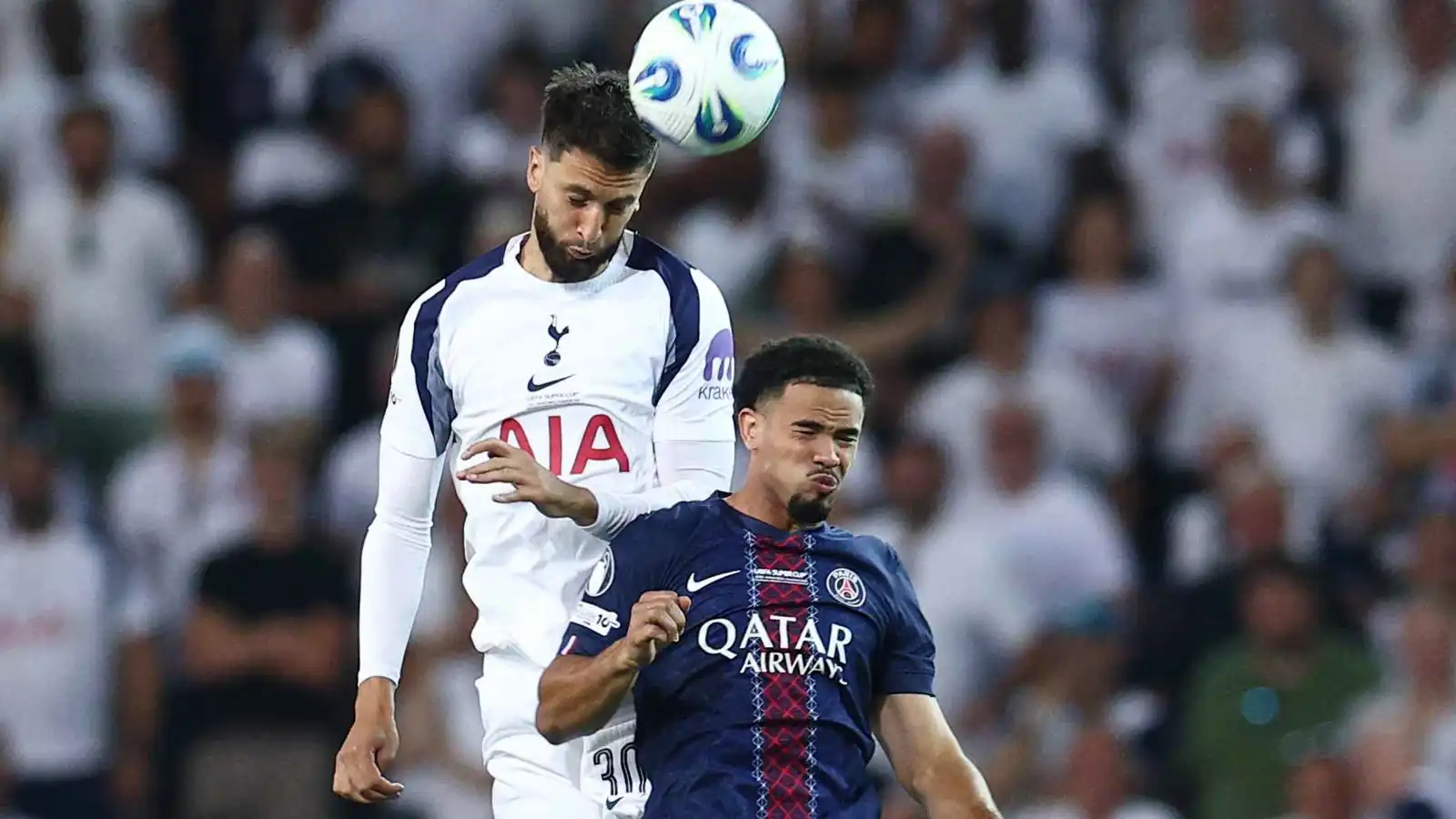 ملخص وأهداف ونتيجة مباراة باريس سان جيرمان ضد توتنهام في كأس السوبر الأوروبي