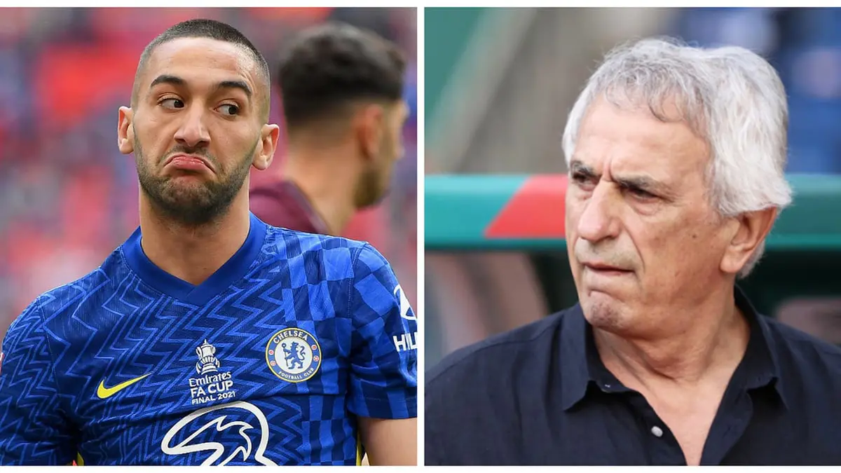 حكيم زياش عن خليلوجيتش: يمكنه الطيران أو النوم أمام منزلي لكن لن ألعب للمغرب في وجوده