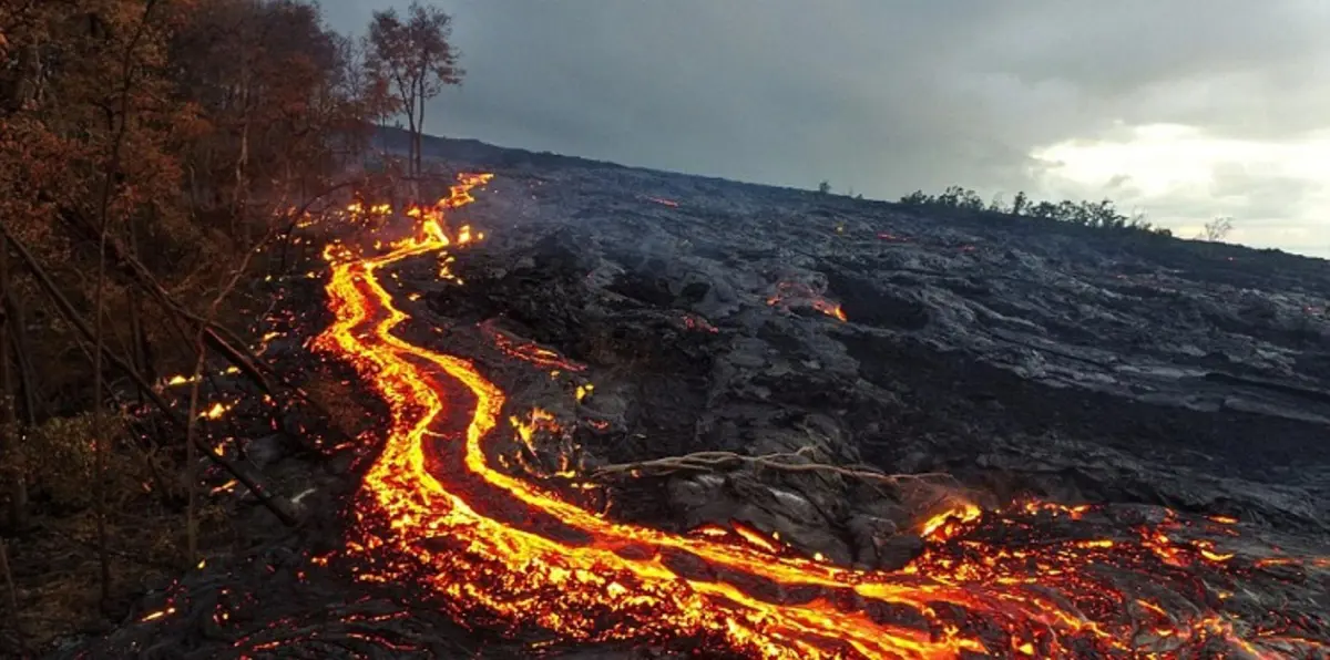 صور نادرة من بركان "كيلاوي" في هاواي