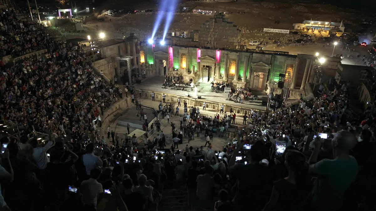 مهرجان جرش يطفئ شعلة دورته السادسة والثلاثين